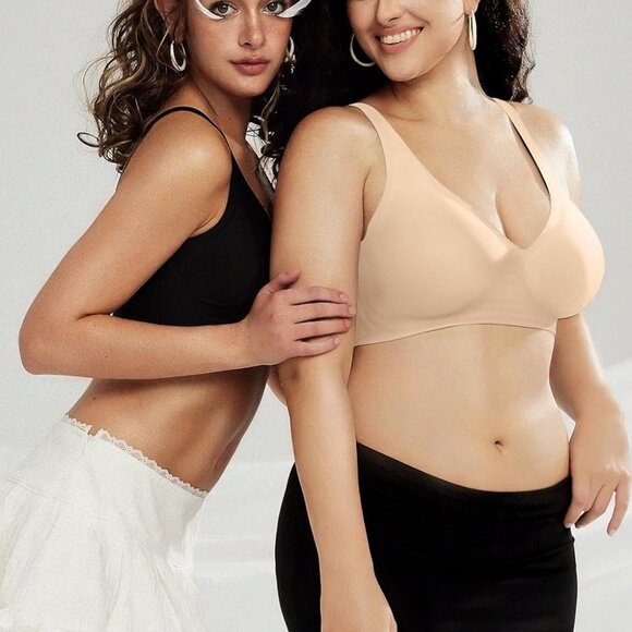 Stylish Wireless Deep V Bra – Comfort & Supportive Seamless Design for Women - Picture 7 of 7